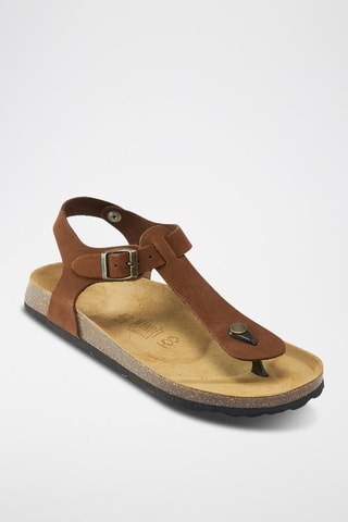Nubuck Sandalen Leon - Bruin