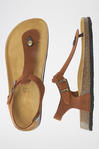 Nubuck Sandalen Leon - Bruin