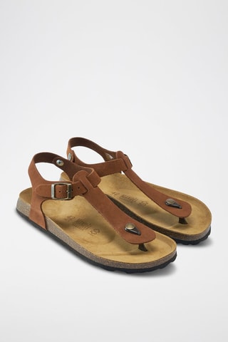 Nubuck Sandalen Leon - Bruin