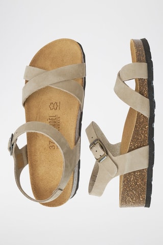 Nubuck Sandalen Sara - Taupe
