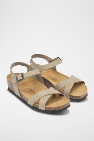 Nubuck Sandalen Sara - Taupe