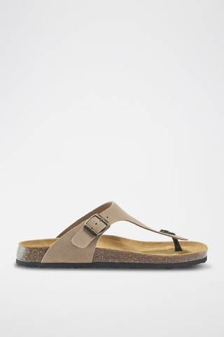 Nubuck Slippers David - Taupe