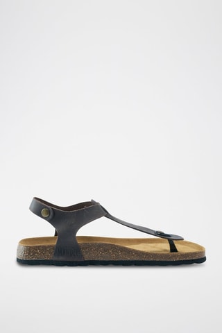 Leren Sandalen Leon - Donkerbruin