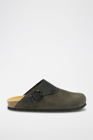 Leren Clogs Dia - Grijs