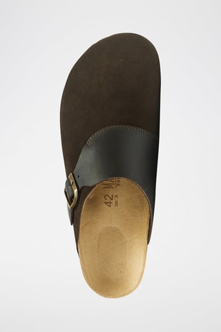 Leren Clogs Dia - Bruin