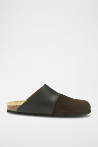 Leren Clogs Dia - Bruin