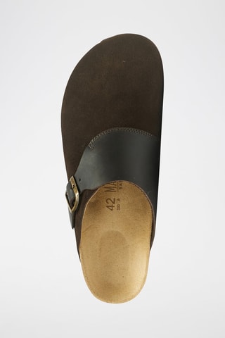 Leren Clogs Dia - Bruin