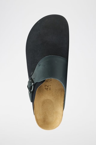 Leren Clogs Dia - Marineblauw