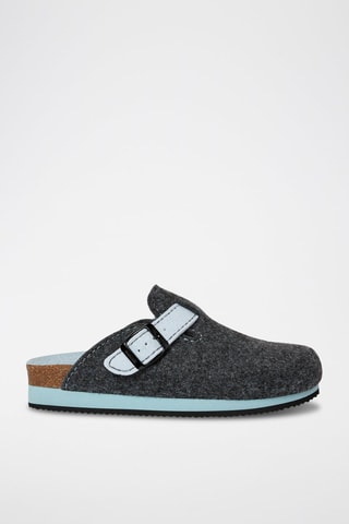 Clogs Noe Donkergrijs en Hemelsblauw