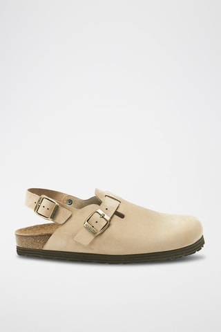 Leren Clogs Oscar - Taupe