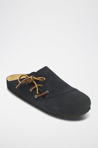 Leren Clogs Ester - Marineblauw