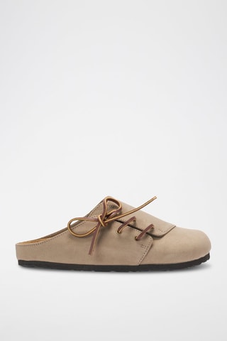 Nubuck Clogs Ester - Taupe