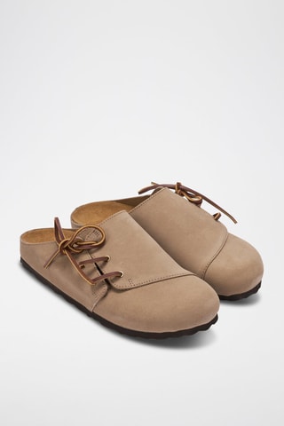 Nubuck Clogs Ester - Taupe