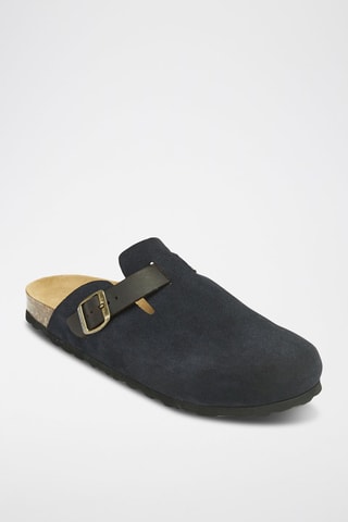 Leren Clogs Noe - Marineblauw