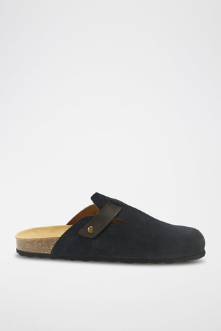 Leren Clogs Noe - Marineblauw