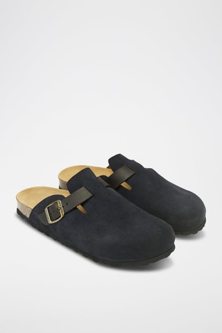 Leren Clogs Noe - Marineblauw