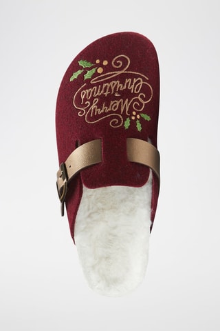 Clogs Noe Kerstrood en Goudkleurig