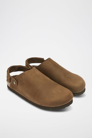 Leren Clogs Adam - Bruin