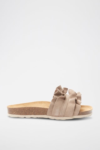 Nubuck Muiltjes Sofia - Taupe