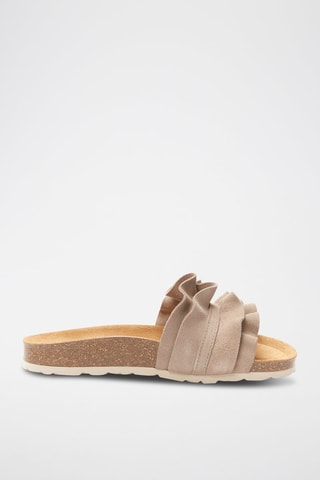 Nubuck Muiltjes Sofia - Taupe