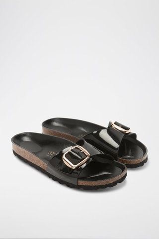 Gelakte Muiltjes Agata - Zwart