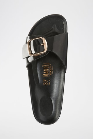 Gelakte Muiltjes Agata - Zwart