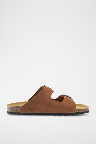 Mules en nubuck Alberto - Marron