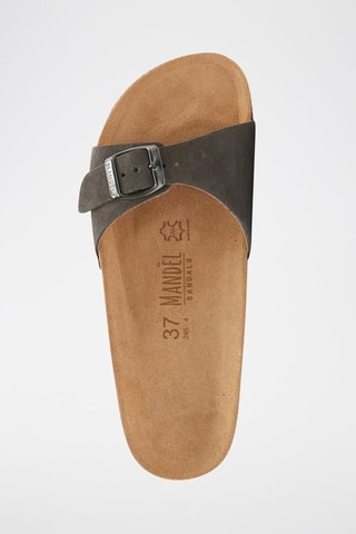 Leren Muiltjes Agata - Donkergrijs