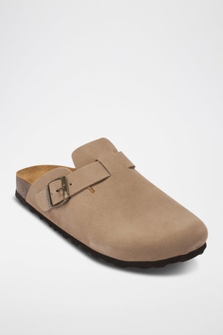 Nubuck Clogs Noe - Taupe