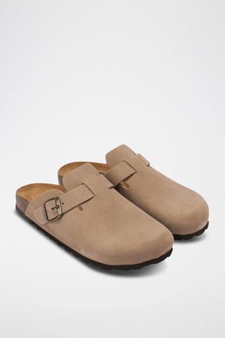 Nubuck Clogs Noe - Taupe