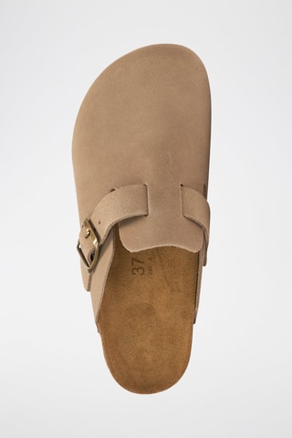 Nubuck Clogs Noe - Taupe