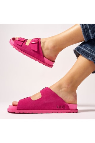 Nubuck Muiltjes Ana - Fuchsia
