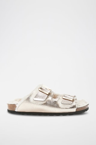 Leren Muiltjes Alberto - Grijs