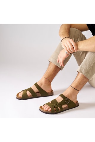 Nubuck Muiltjes Alvaro - Kaki