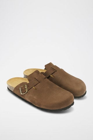 Nubuck Clogs Noe - Bruin