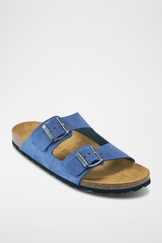 Nubuck Muiltjes Alberto - Blauw