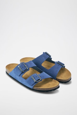 Nubuck Muiltjes Alberto - Blauw