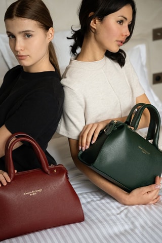 Leren Handtas Giulia - Groen