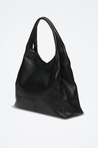 Leren Shopper Tikki - Zwart