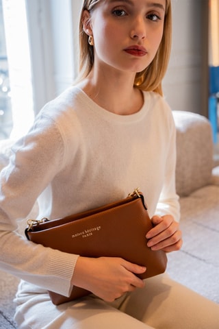 Leren Handtas Sally - Camel