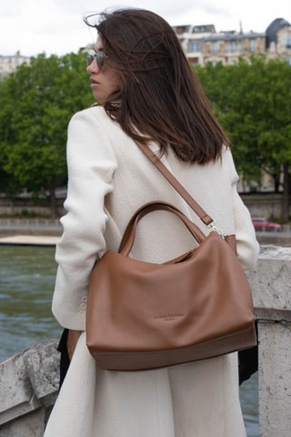 Leren Shopper Emerald - Camel