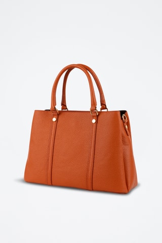 Sac à main en cuir Sauce - Orange