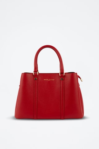 Sac à main en cuir Sauce - Rouge