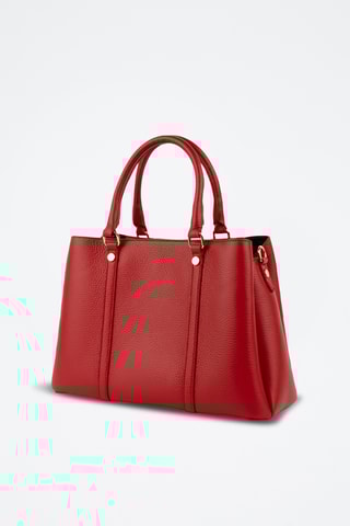 Sac à main en cuir Sauce - Rouge