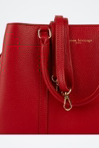 Sac à main en cuir Sauce - Rouge