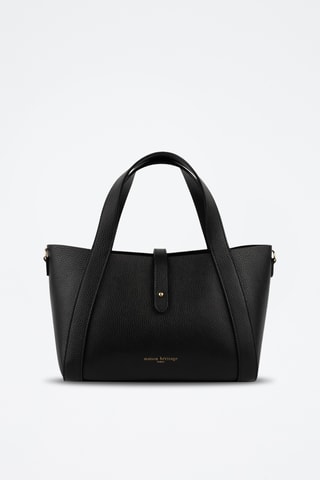 Leren Handtas en Clutch Picea - Zwart