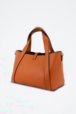 Leren Handtas en Clutch Picea - Oranje