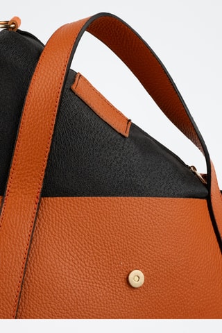 Leren Handtas en Clutch Picea - Oranje