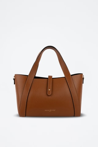 Leren Handtas en Clutch Picea - Camel