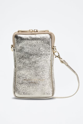 Leren Schoudertas Laila - Goudkleurig